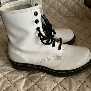Dr. Martens White Combat Boots